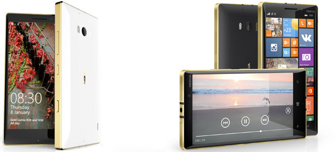 Lumia 930 Lumia 830 gold edition