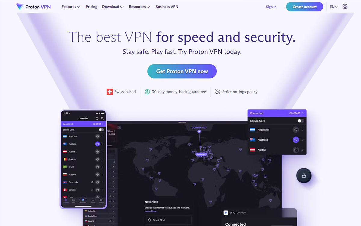 Free VPN στην Ελλάδα - Proton