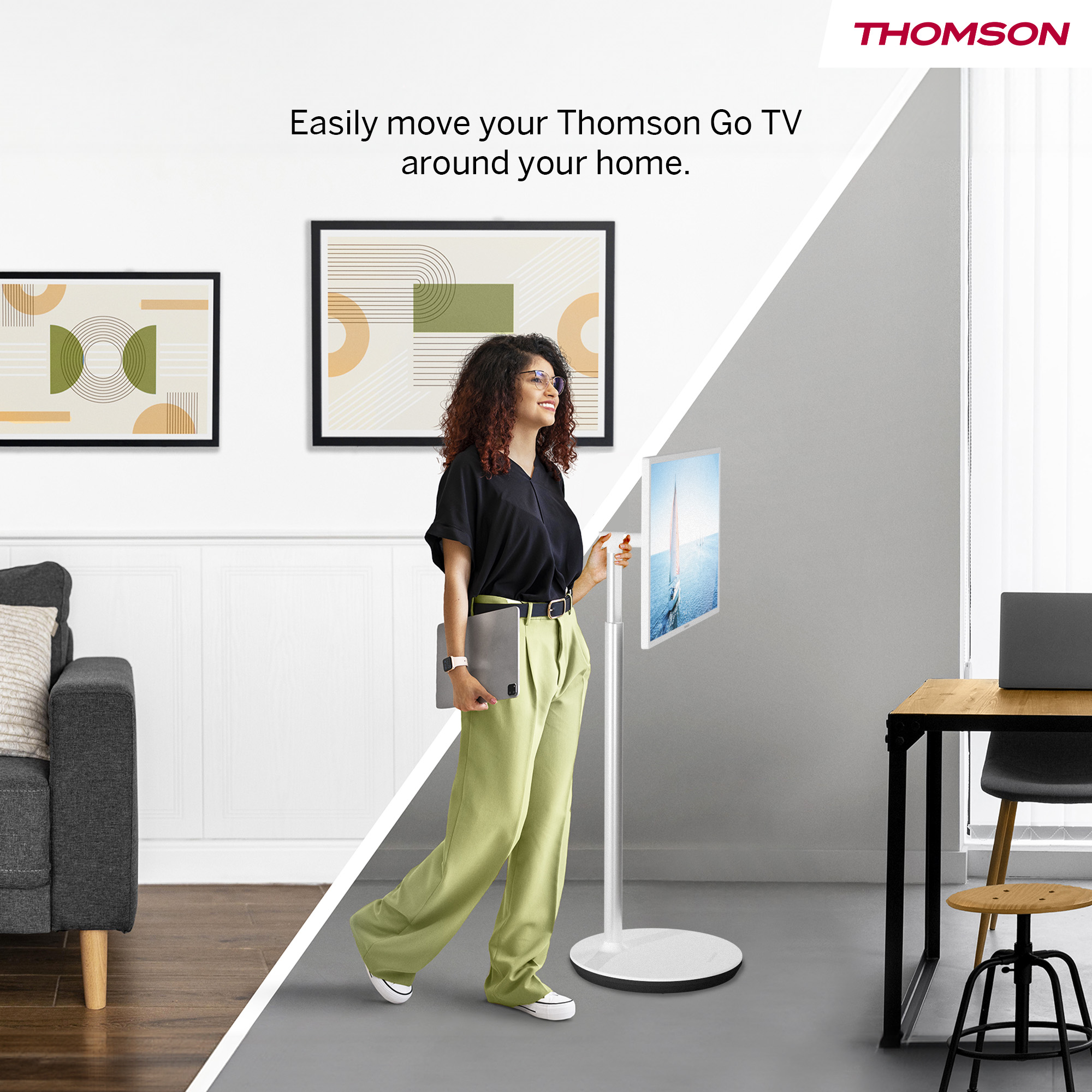 THOMSON Go TV: Η Νέα Επαναστατική Τηλεόραση που Πάει Παντού 3 32HA4M44 06 Wheels th