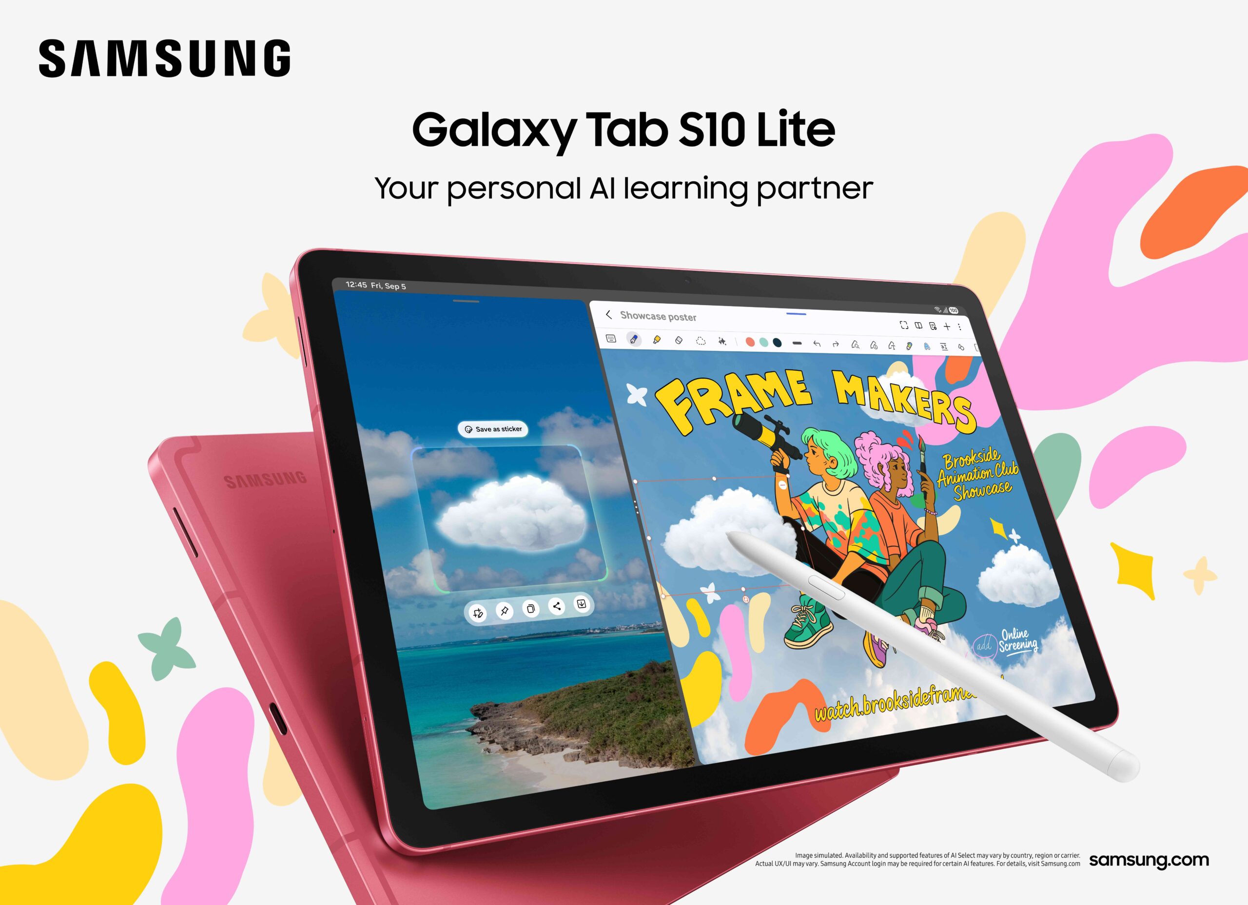 Galaxy Tab S10 Lite: Ισορροπία απόδοσης και τιμής για καθημερινές ανάγκες 1 002 kv product galaxy tabs10 lite coralred spen poster 2p scaled