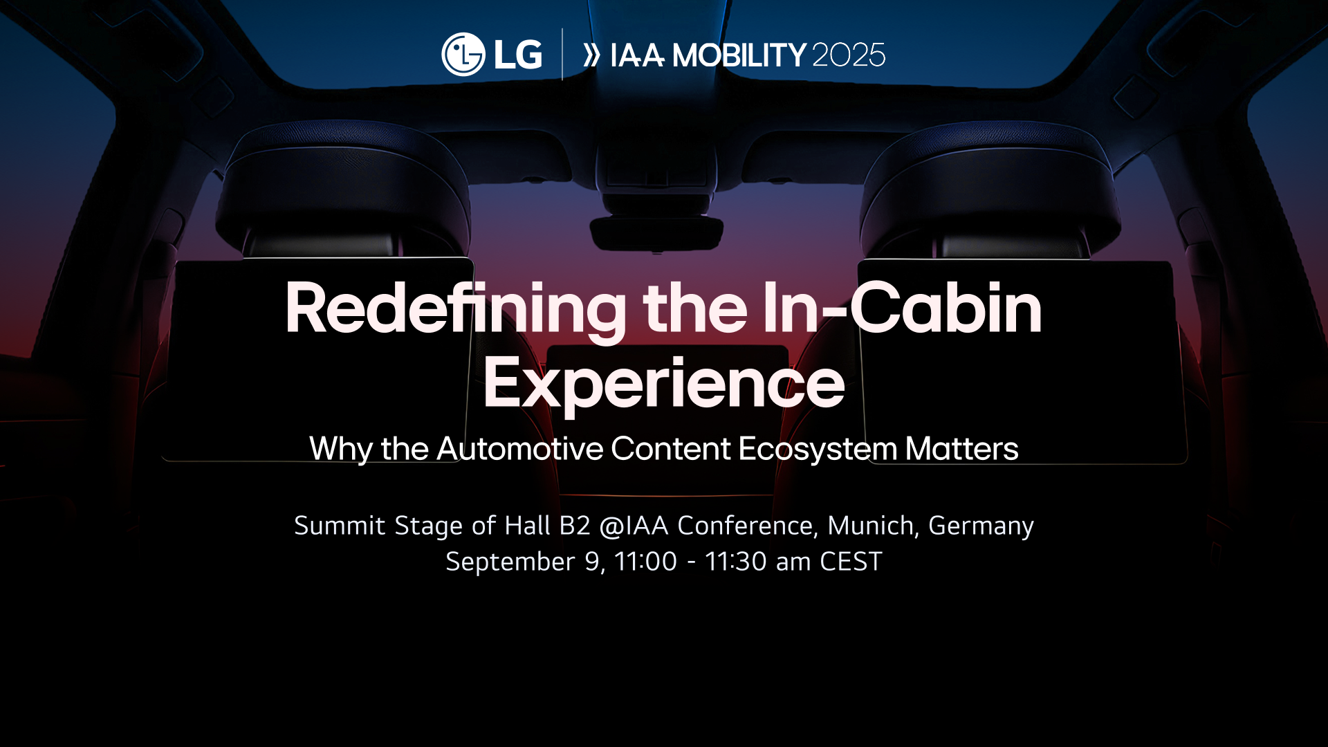 Η LG παρουσιάζει στην IAA Mobility τις νέες συνεργασίες περιεχομένου 1 IAA 2025 LG VS 0909