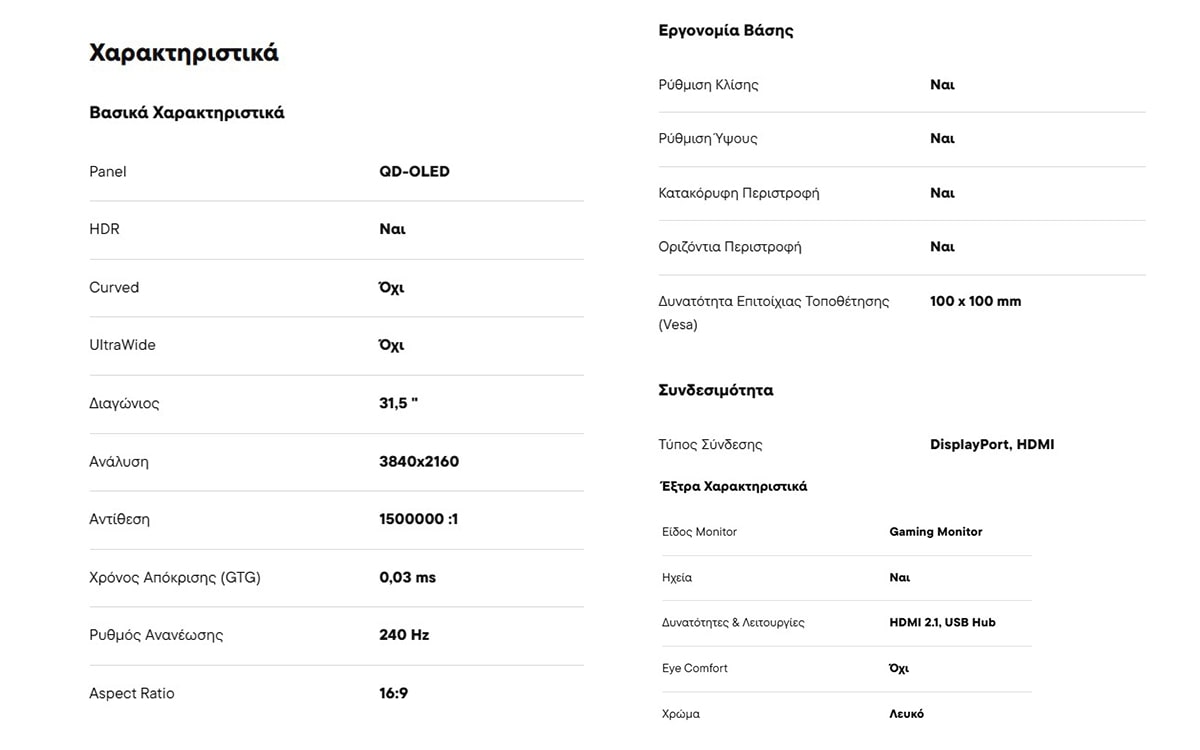 Philips 32M2N8900 QD-OLED HDR Gaming Monitor