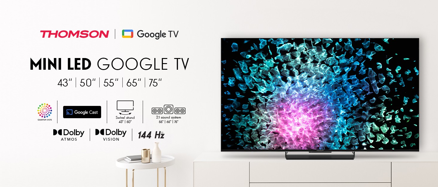 Η THOMSON Παρουσιάζει τη Νέα Σειρά MiniLED Google TV 1 mini led tvthomson