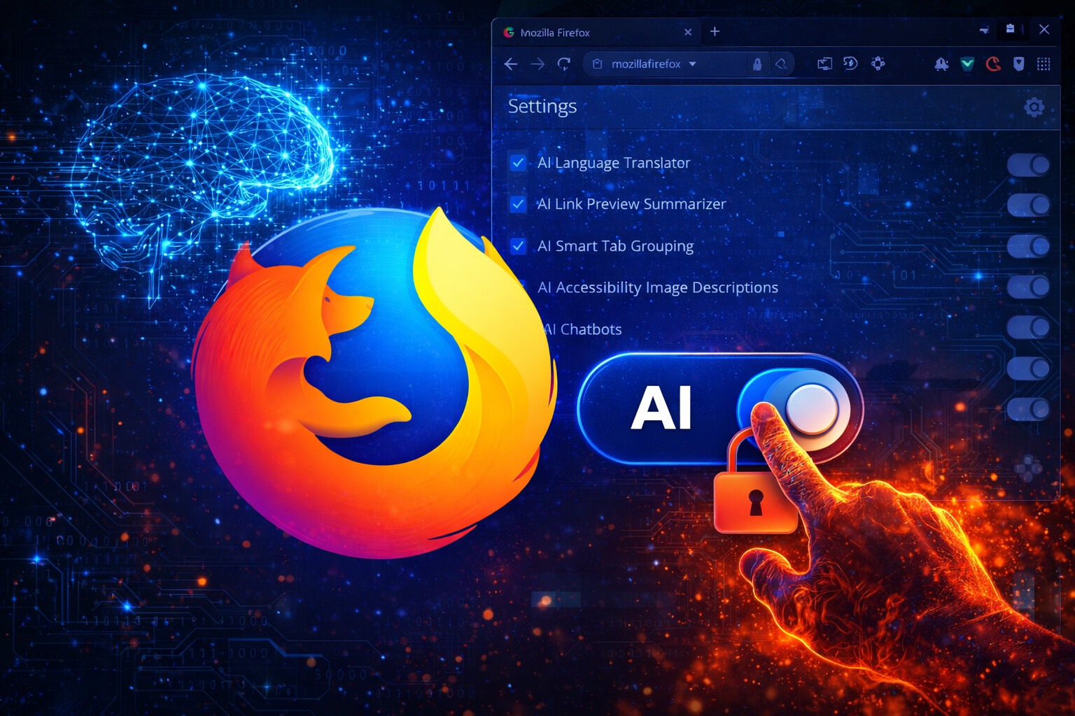 Ο Firefox θα επιτρέπει απενεργοποίηση όλων των λειτουργιών AI με μία ρύθμιση