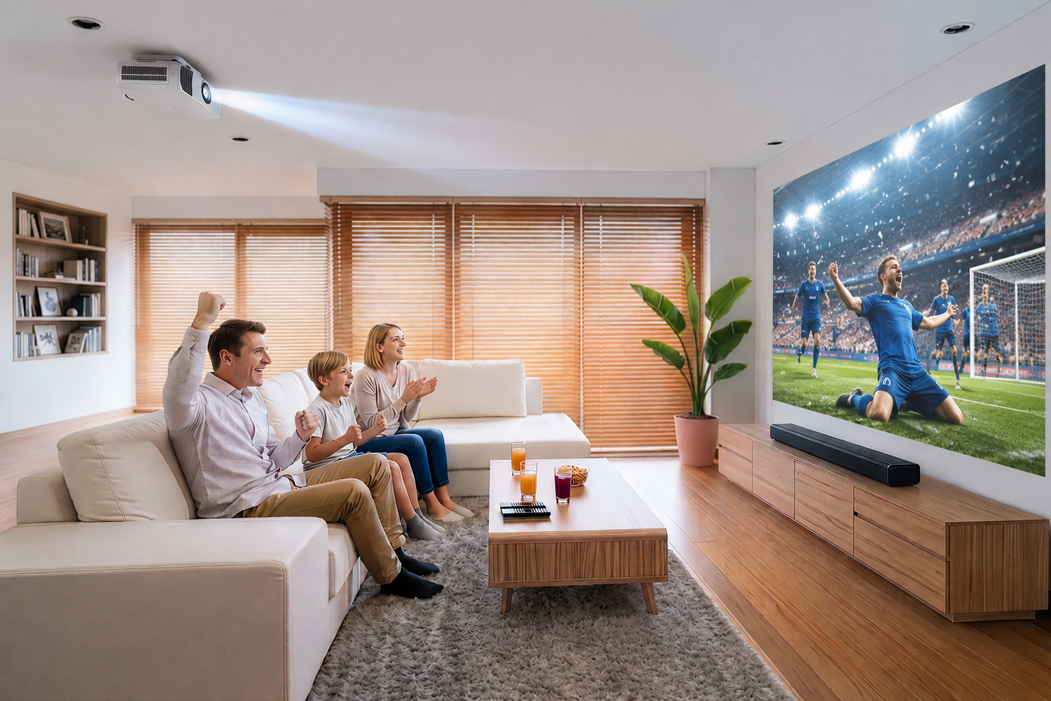 Η Epson φέρνει τη νέα γενιά AI-powered 4K Laser προβολέων για home cinema 4 ls5000 6000 scene livingroom with person alt