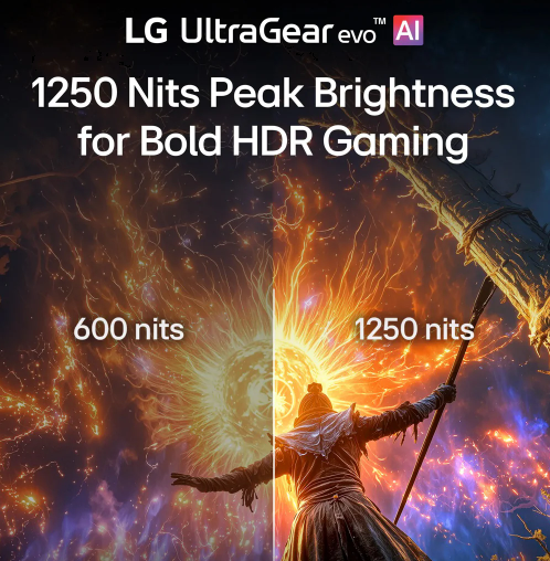 Η LG ανεβάζει τον πήχη στο gaming με το UltraGear™ evo AI GM9 27GM950B-B 2 1250 Nits